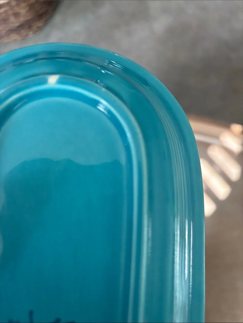 Fiestaware Original 1950’s Aqua Oblong Serving Dish